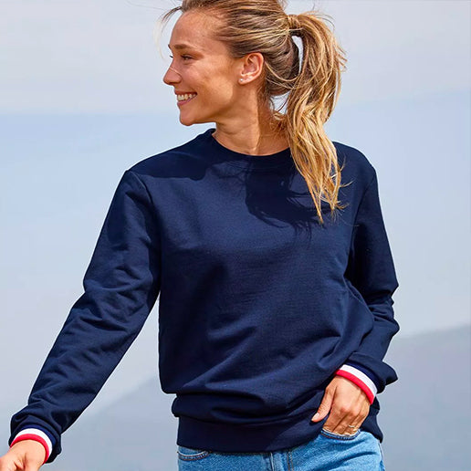 A Sweat-shirt BLEU MARINE MUM OF TWO ( coupe courte)