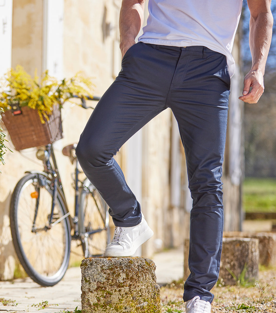 Pantalon Chino Homme Marine Made in France Cocorico