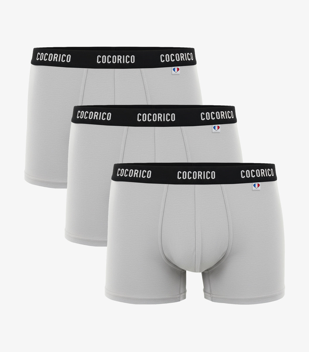 Boxer Homme Signature Gris x3 - Pack Intemporel