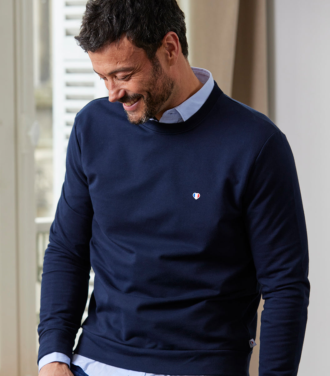 Sweat Homme Marine - Iconique