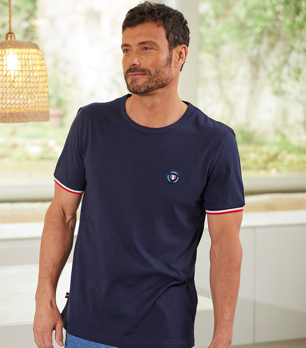 T-shirt Homme Supporter Marine - Blason