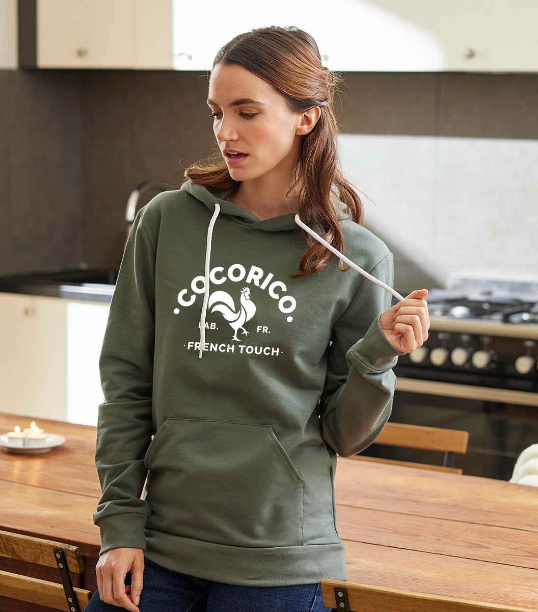Sweat à Capuche Femme Sauge - Le Coq Francais