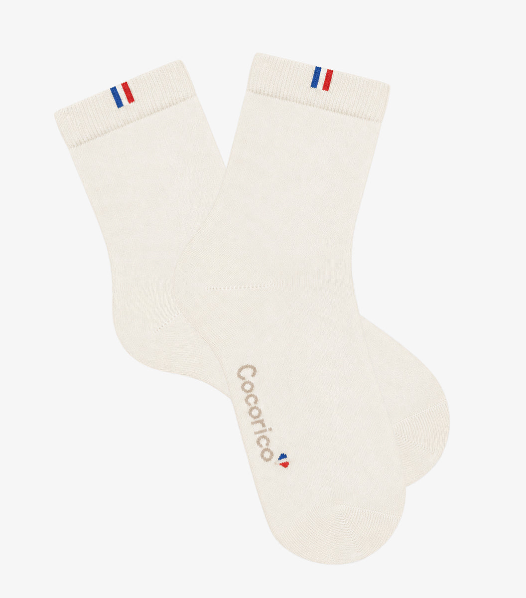 Chaussettes Femme Écru