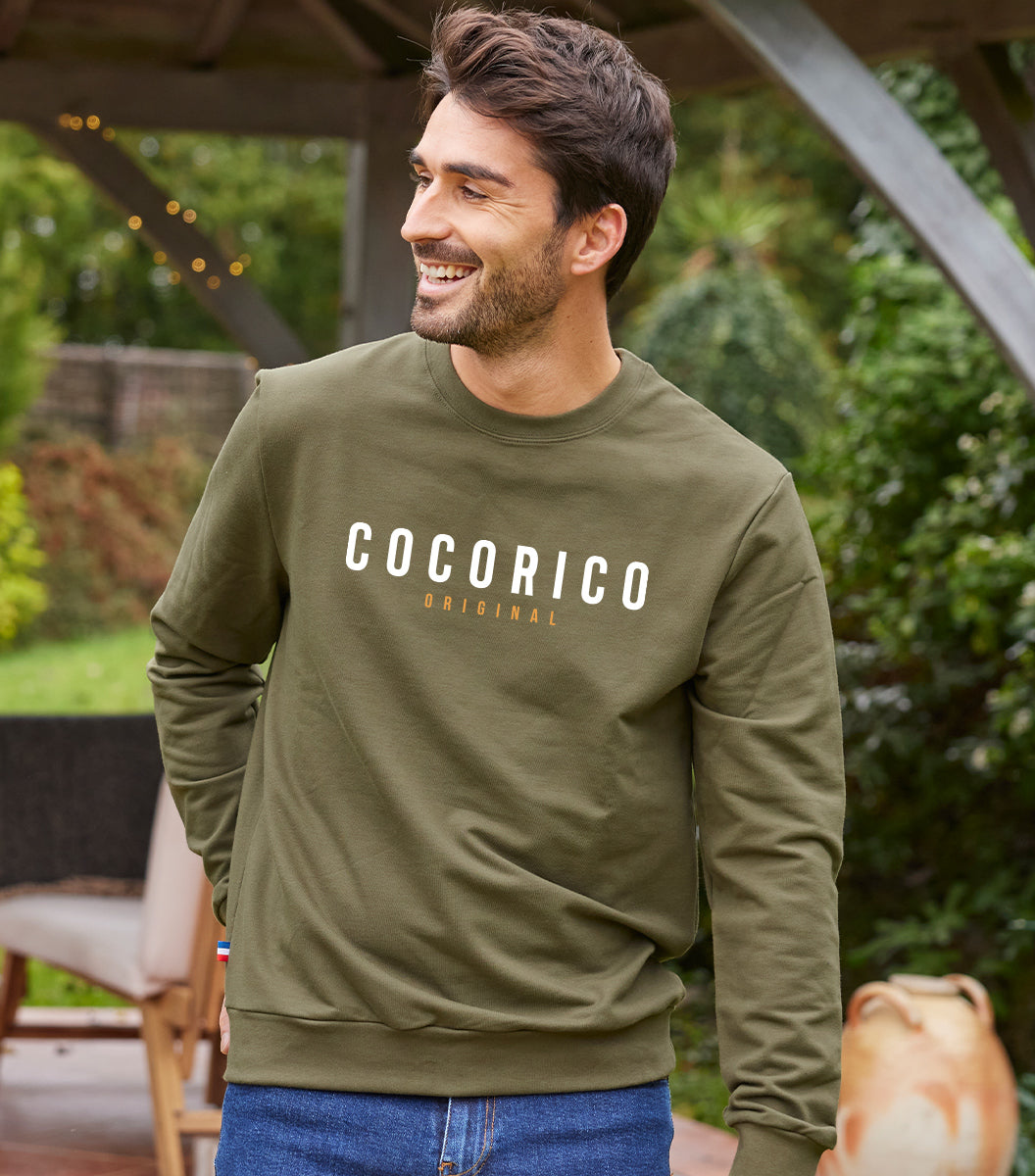 Sweat Homme Kaki - Signature