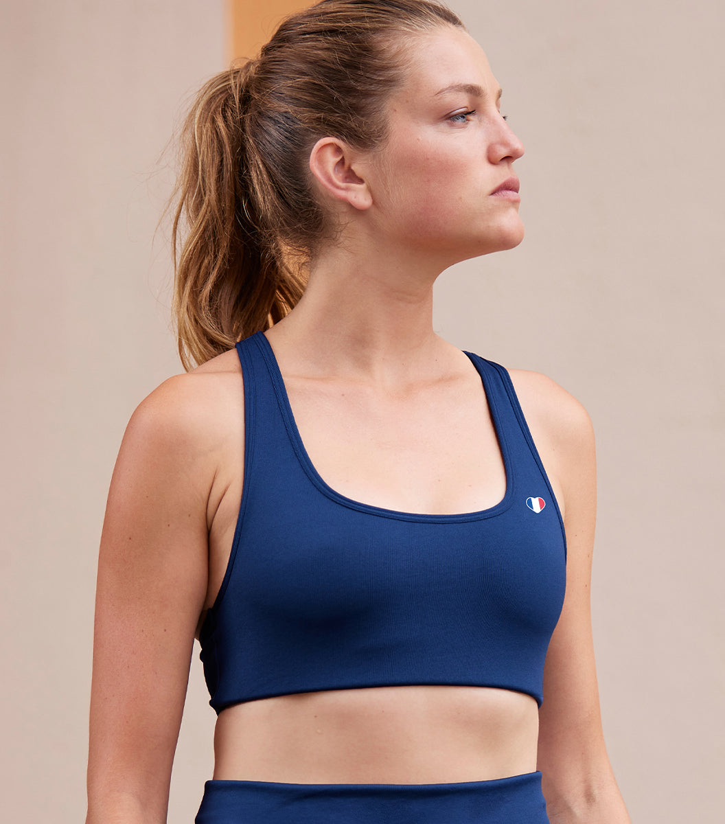 Brassiere Sport Femme Bleu L'Iconique - Main Image