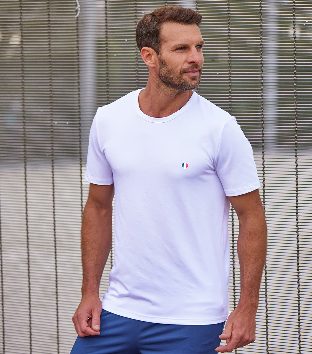 T-shirt Homme Sport Blanc - L'Iconique