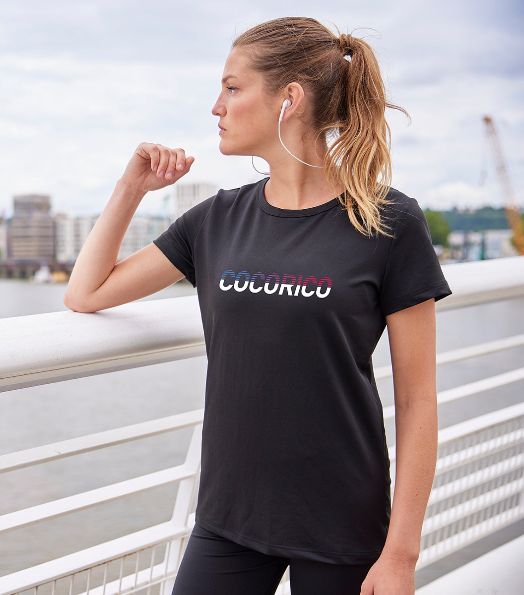 T-Shirt Femme Sport Noir - Performance