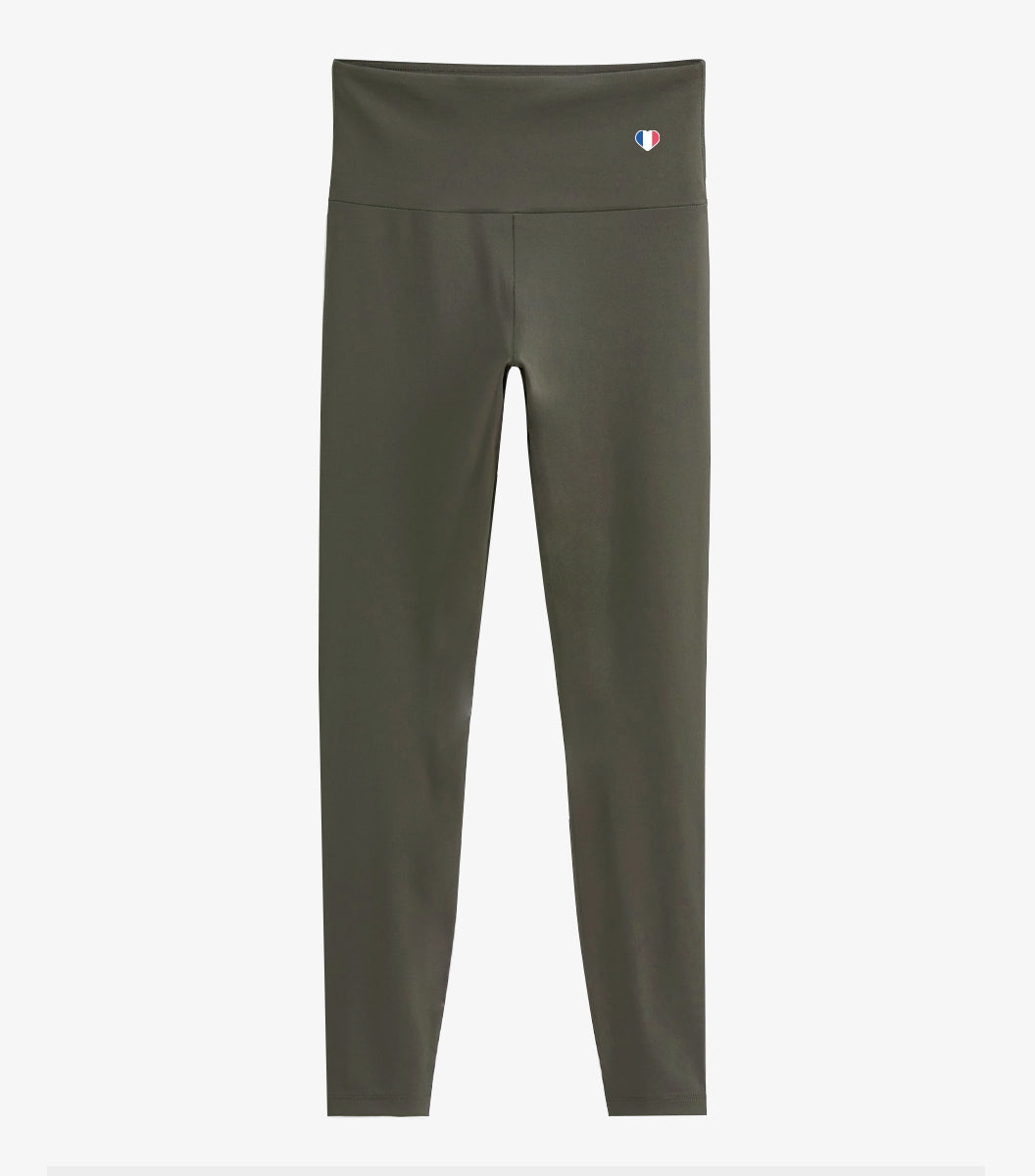Legging Sport Femme Kaki - L'Iconique