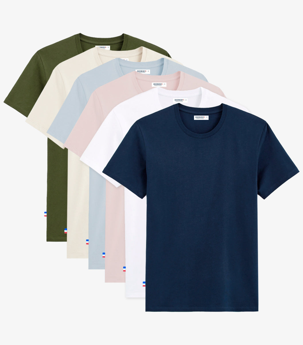 T-shirt Homme x6 - Pack Essentiels