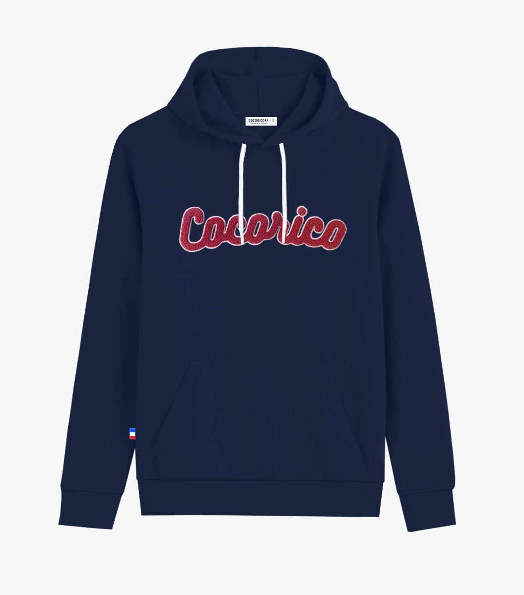 Sweat à capuche Homme Marine - La Bouclette