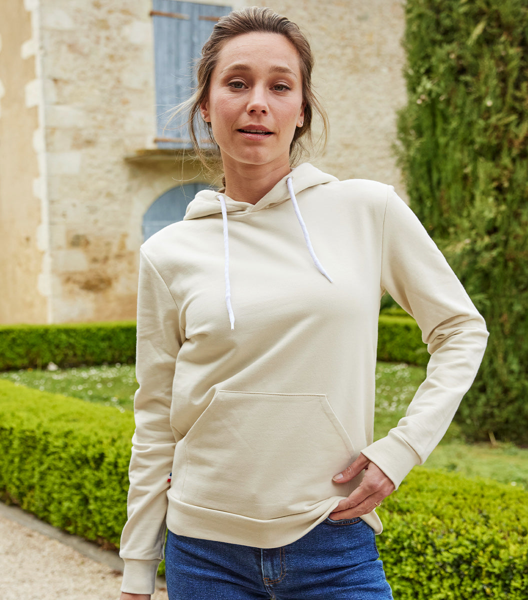 Sweat à capuche Femme Sable - L'Intemporel
