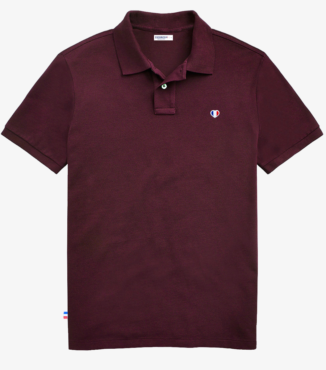 Polo Homme Bordeaux - L'Iconique