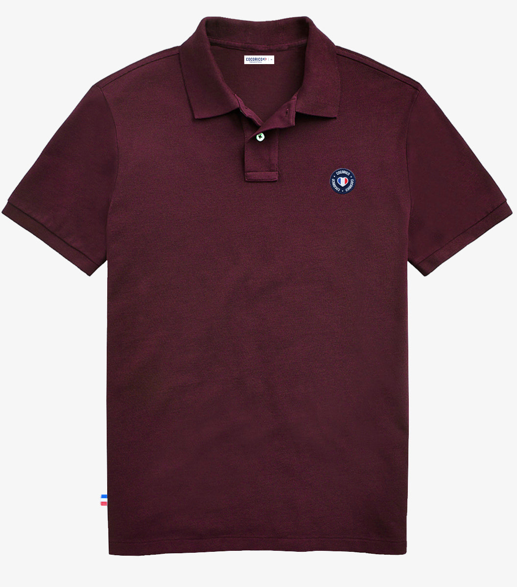 Polo Homme Bordeaux - Le Blason