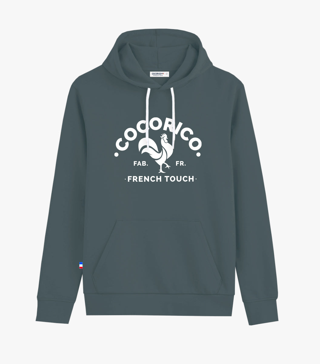 Sweat à Capuche Homme Sauge - Le Coq Francais