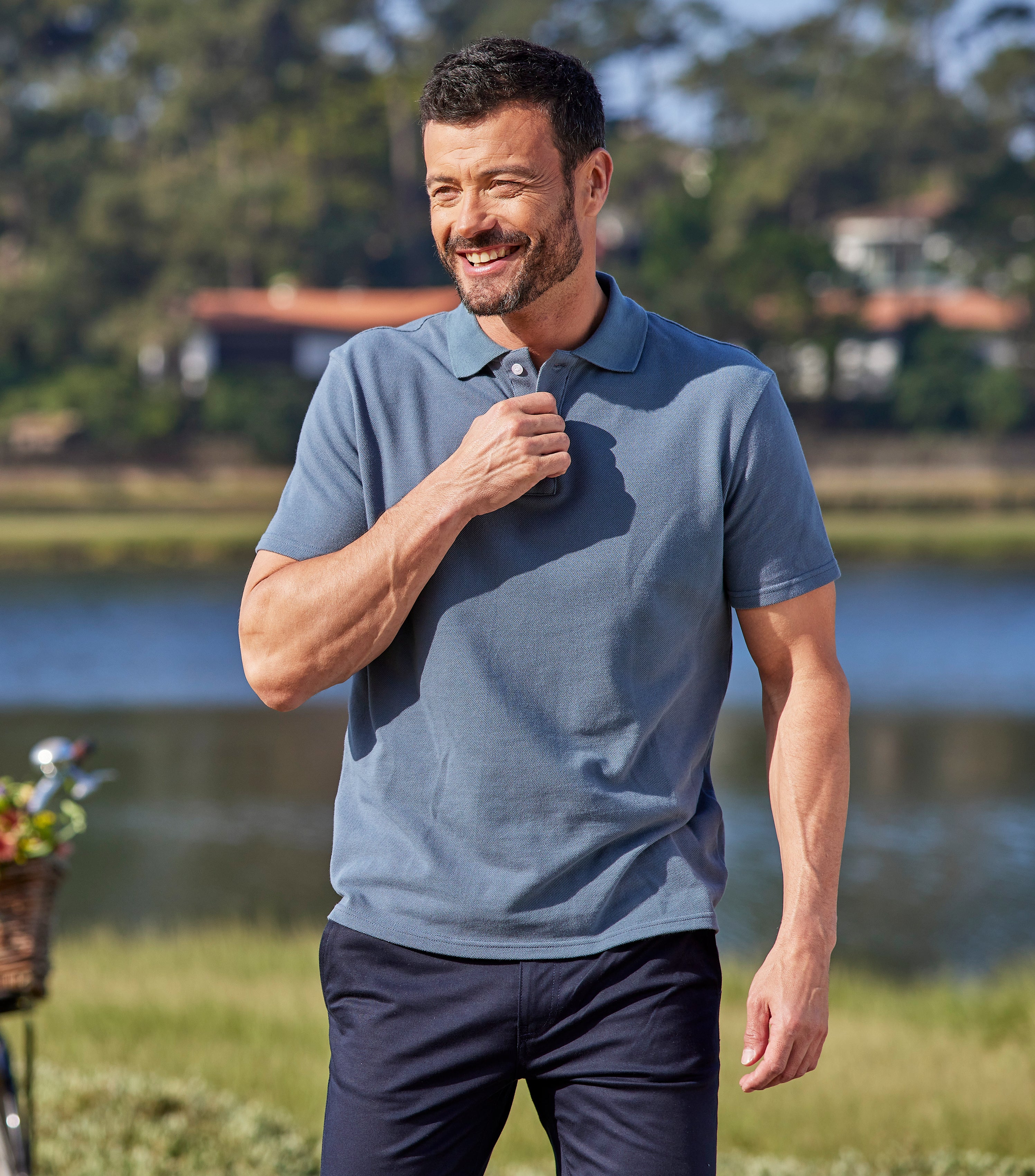 Polo Homme Azur - Intemporel