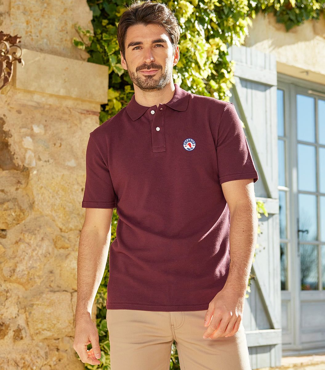 Polo Homme Bordeaux - Fab. en France