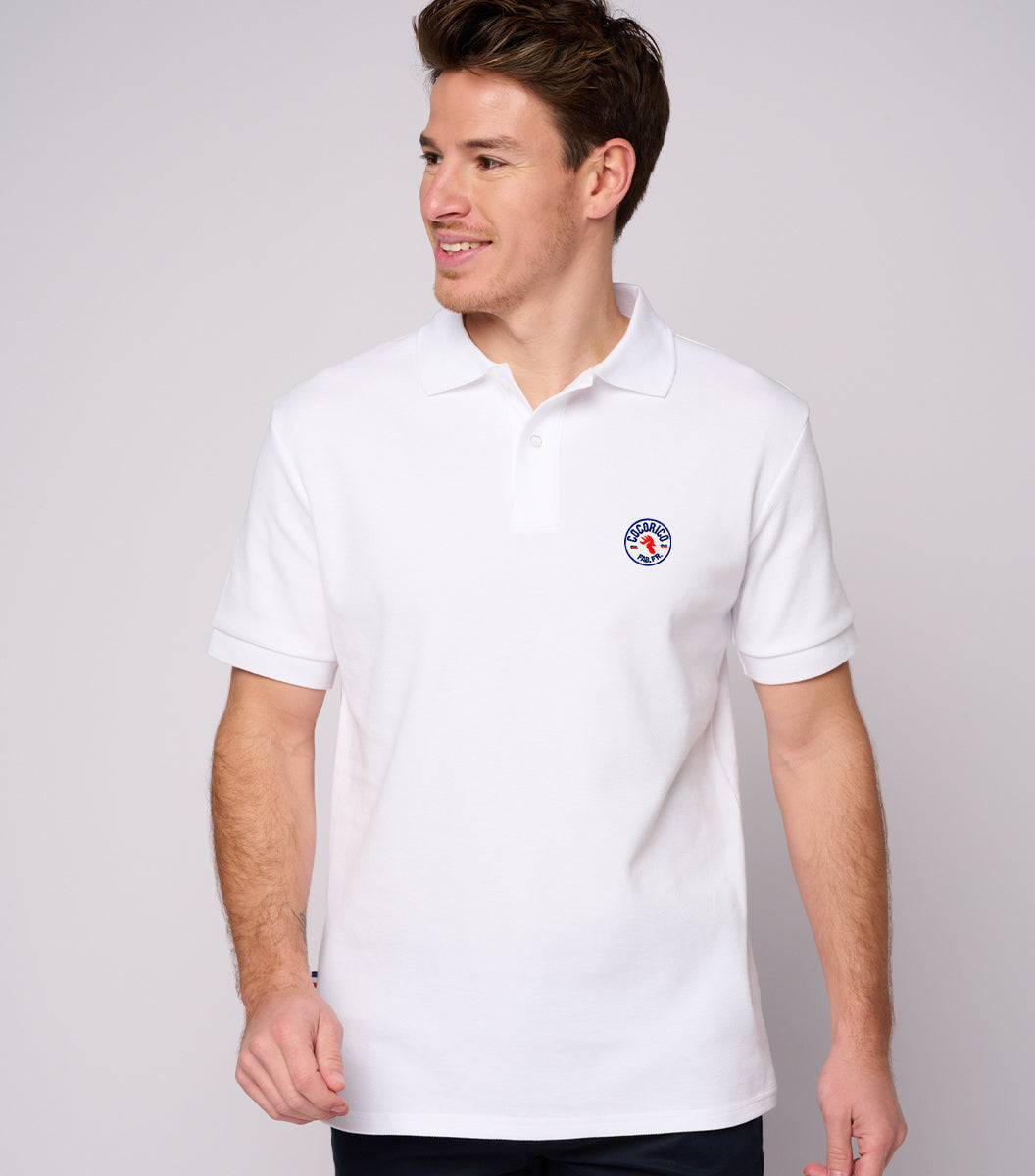 Polo Homme Blanc - Fab. en France