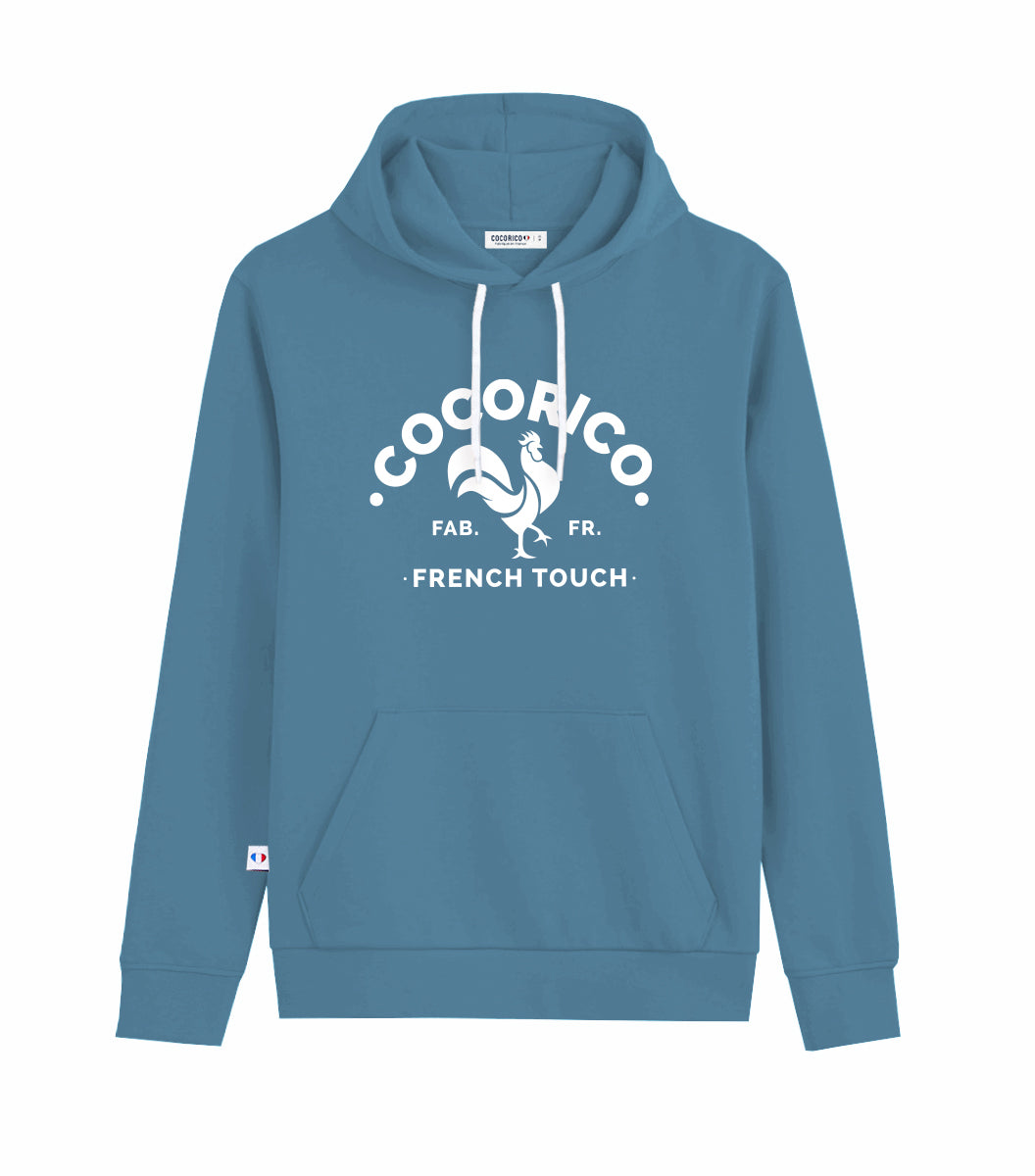 Sweat à capuche Homme Azur - Coq Français