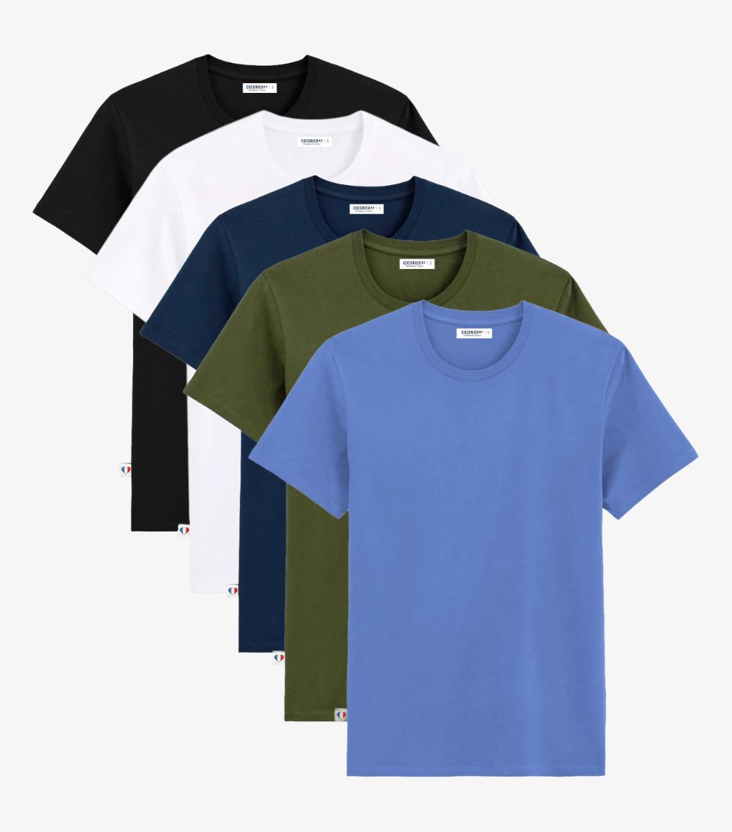 T-shirt Homme x5 - Pack Découverte