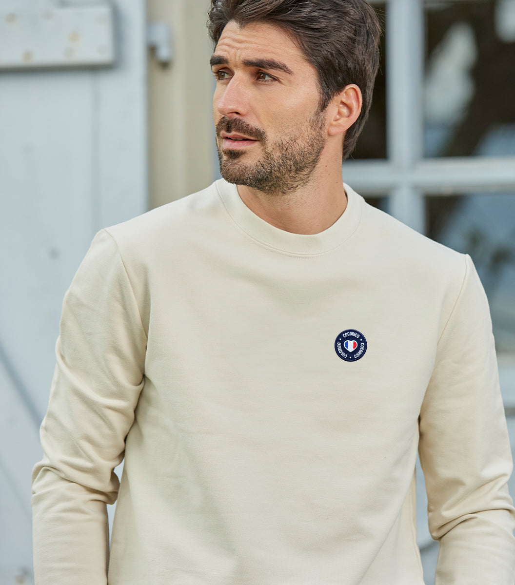 Sweat Homme Sable - Le Blason