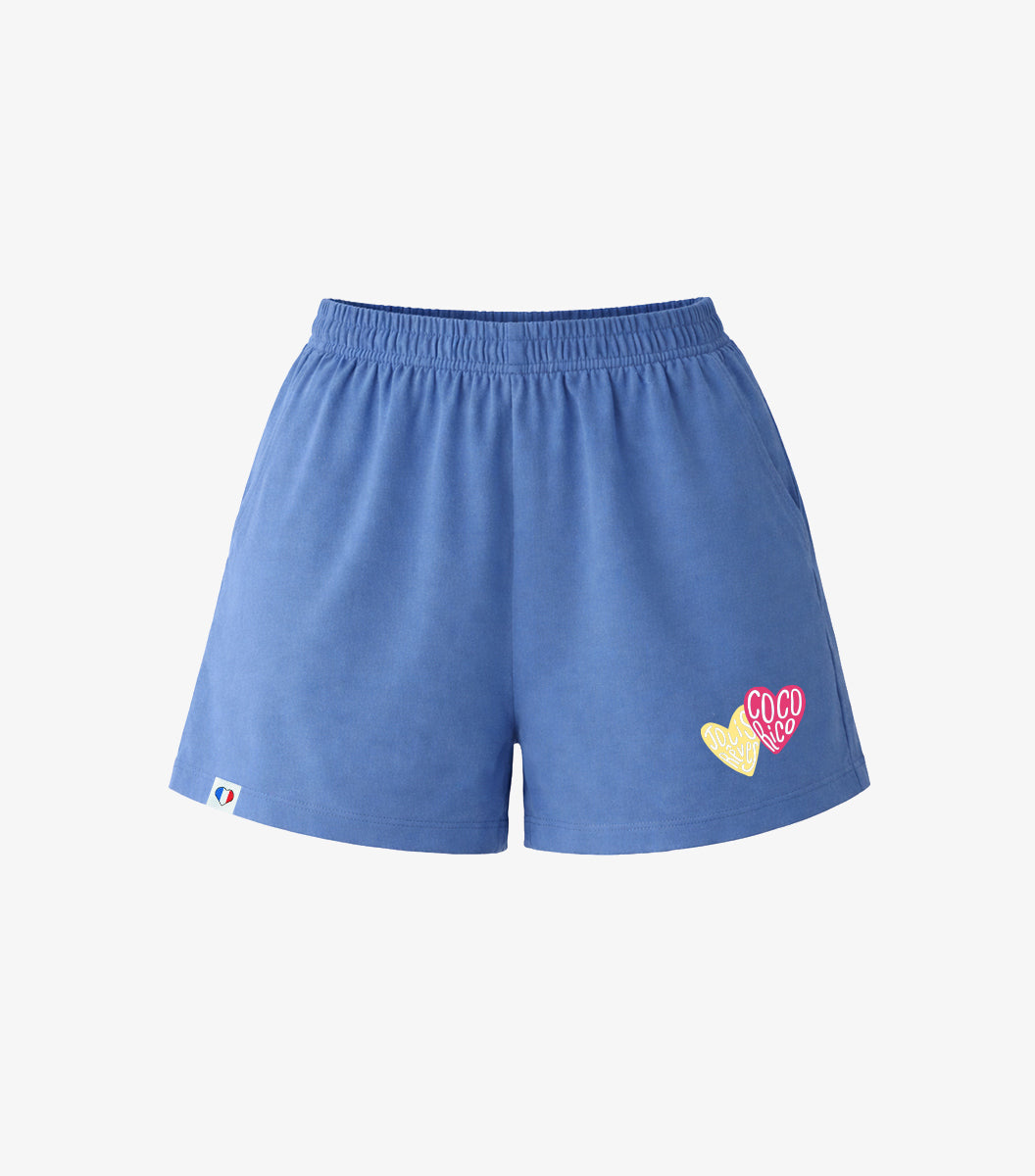 Short Pyjama Femme Bleu Riviera - Jolis Rêves