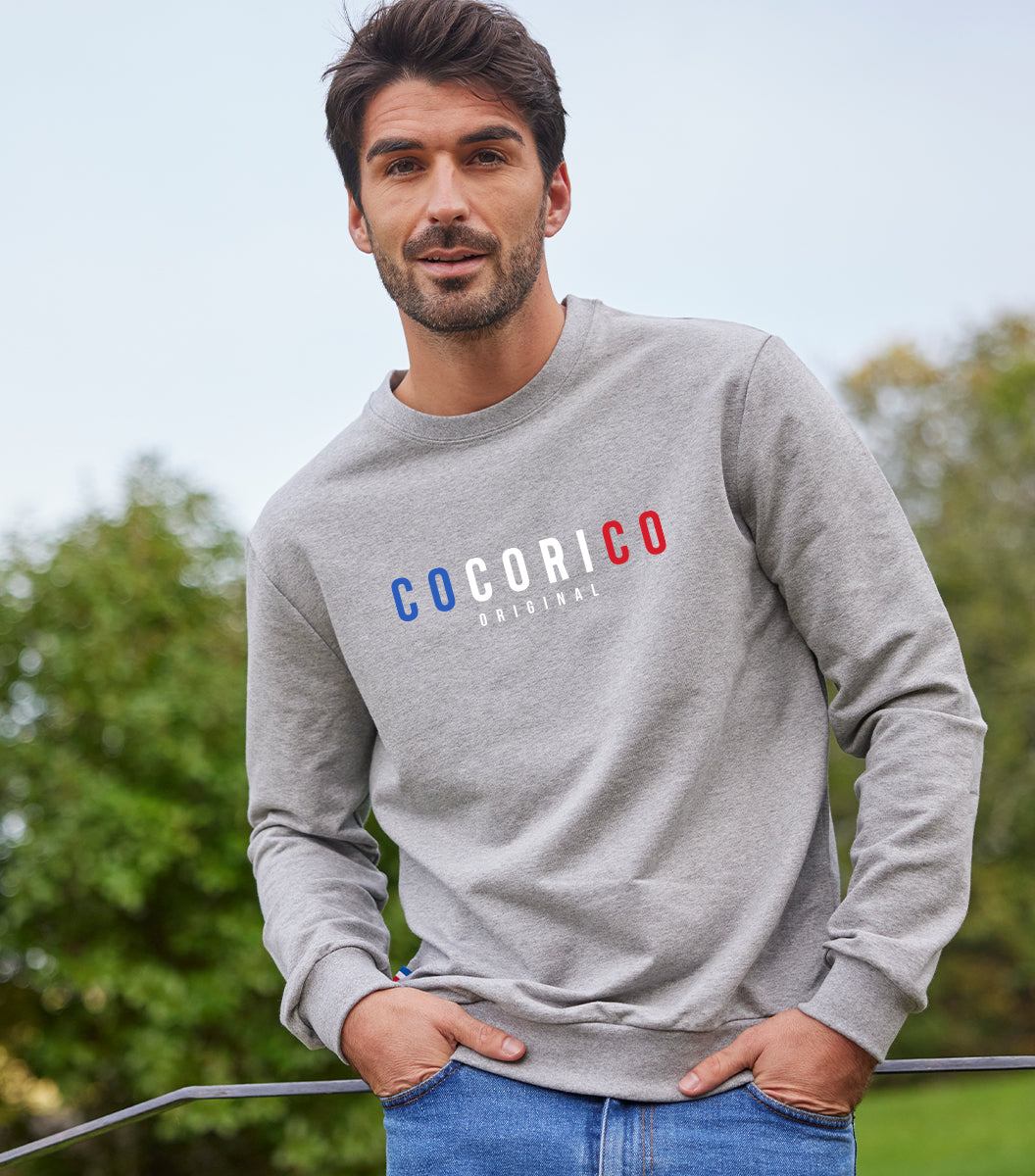 Sweat Homme Gris - Signature