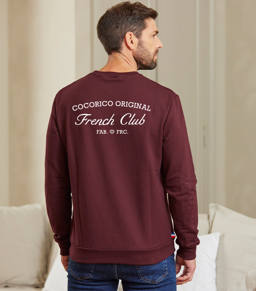 Sweat Homme Bordeaux - French Club