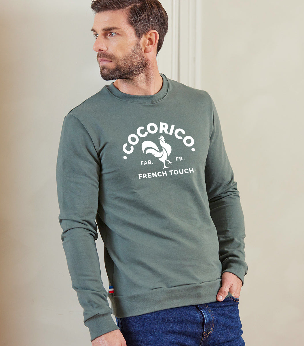 Sweat Homme Sauge - Le Coq Francais