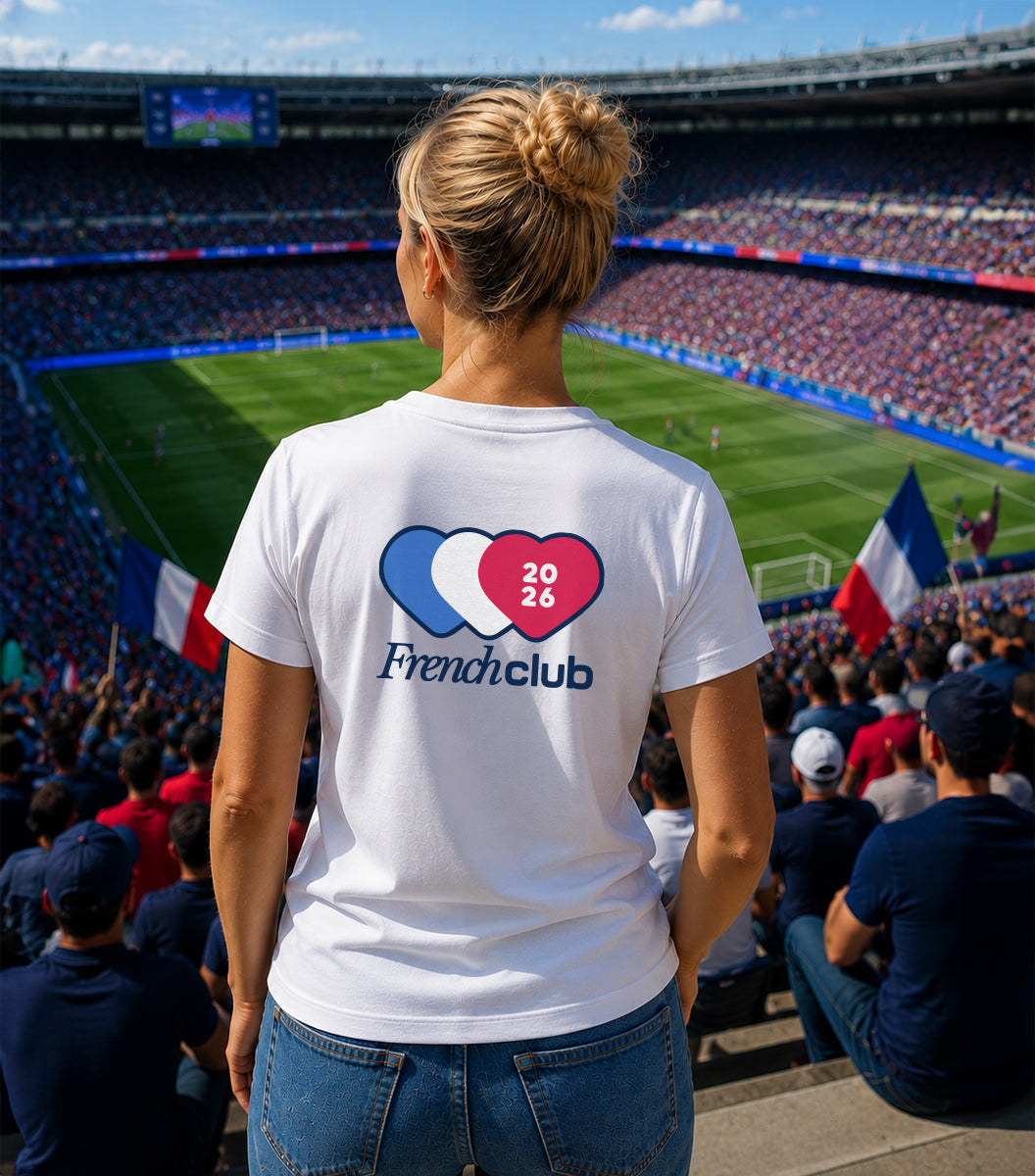 T-shirt col V Femme Blanc - Collectif