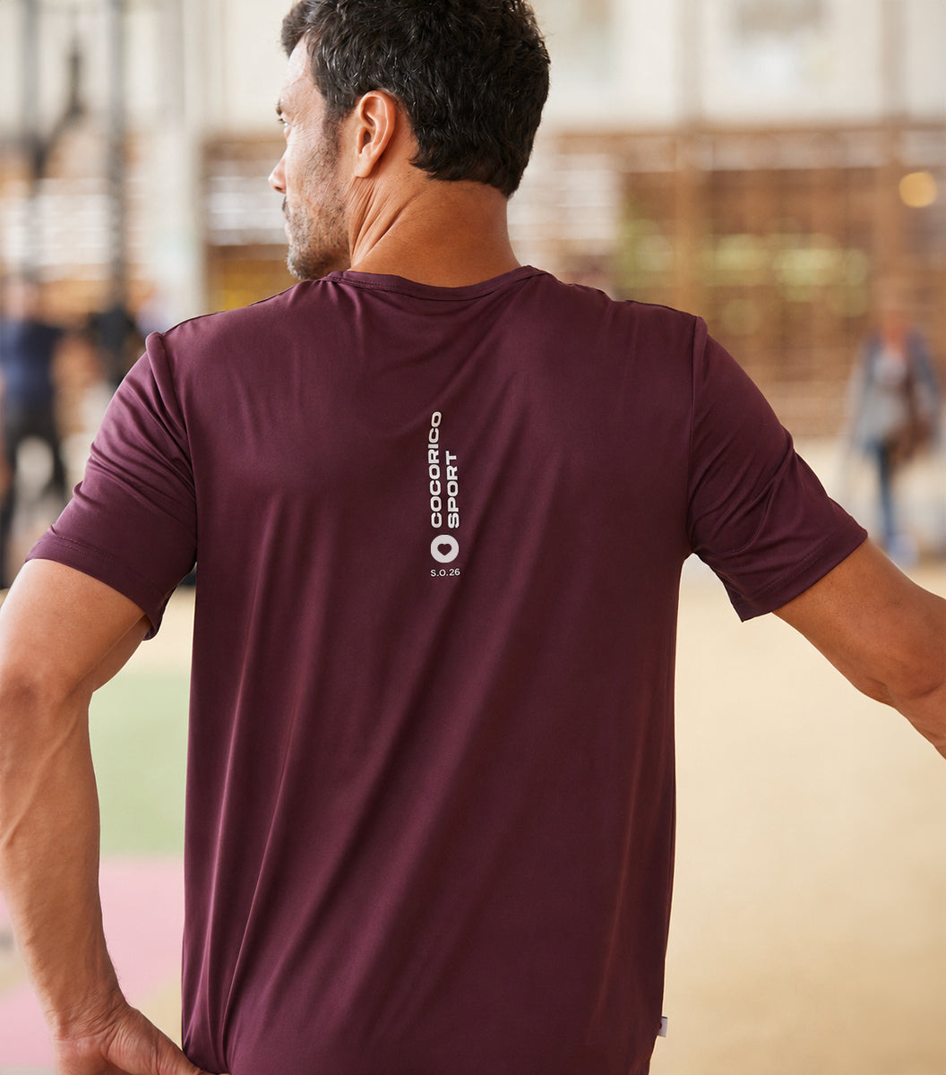 T-shirt Sport Homme Bordeaux - Focus