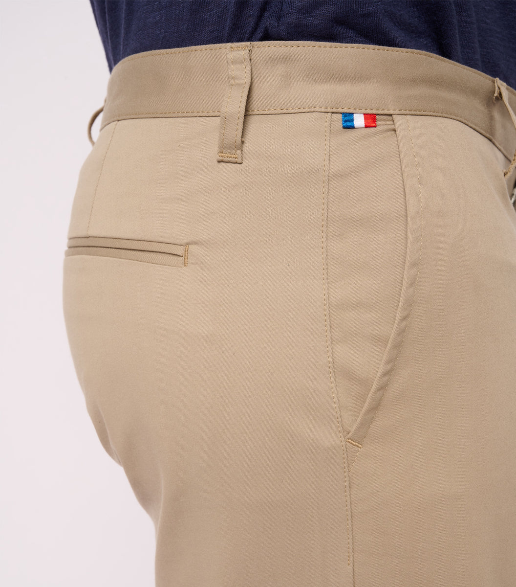 Bermuda Homme coton Beige