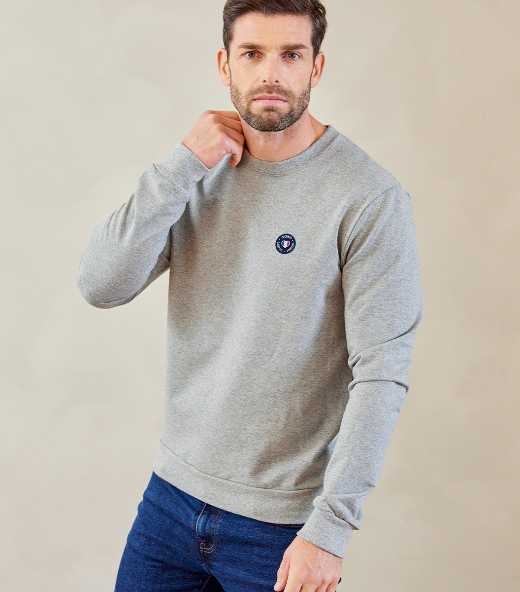 Sweat Homme Gris - Blason
