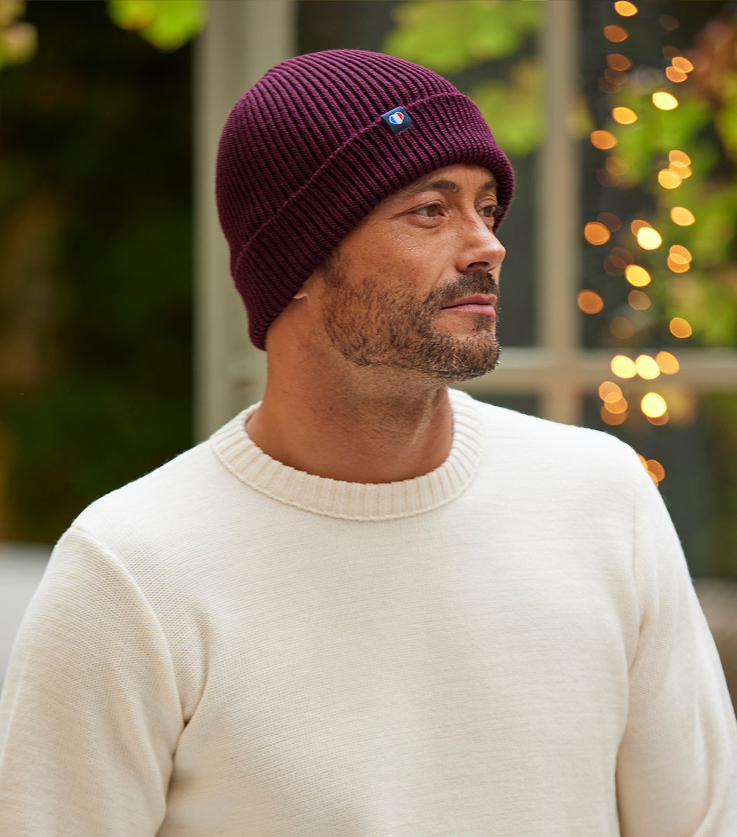 Bonnet Homme Bordeaux