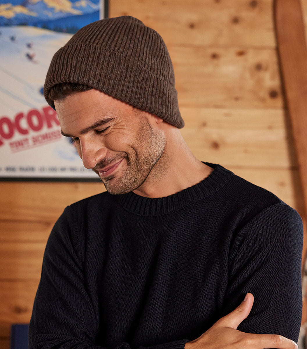 Bonnet Homme Marron