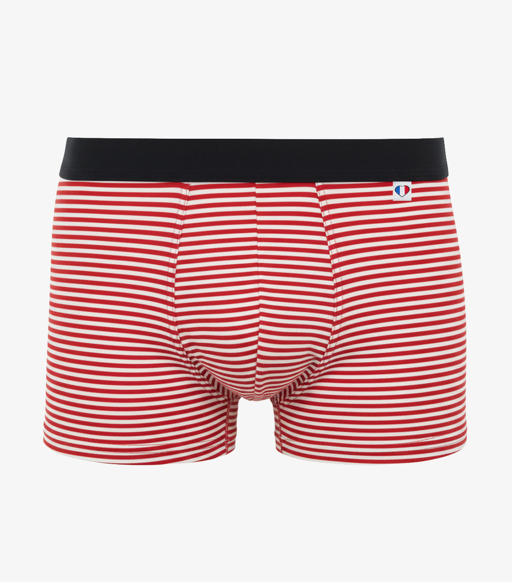 Boxer Homme Marinière Rouge - Intemporel