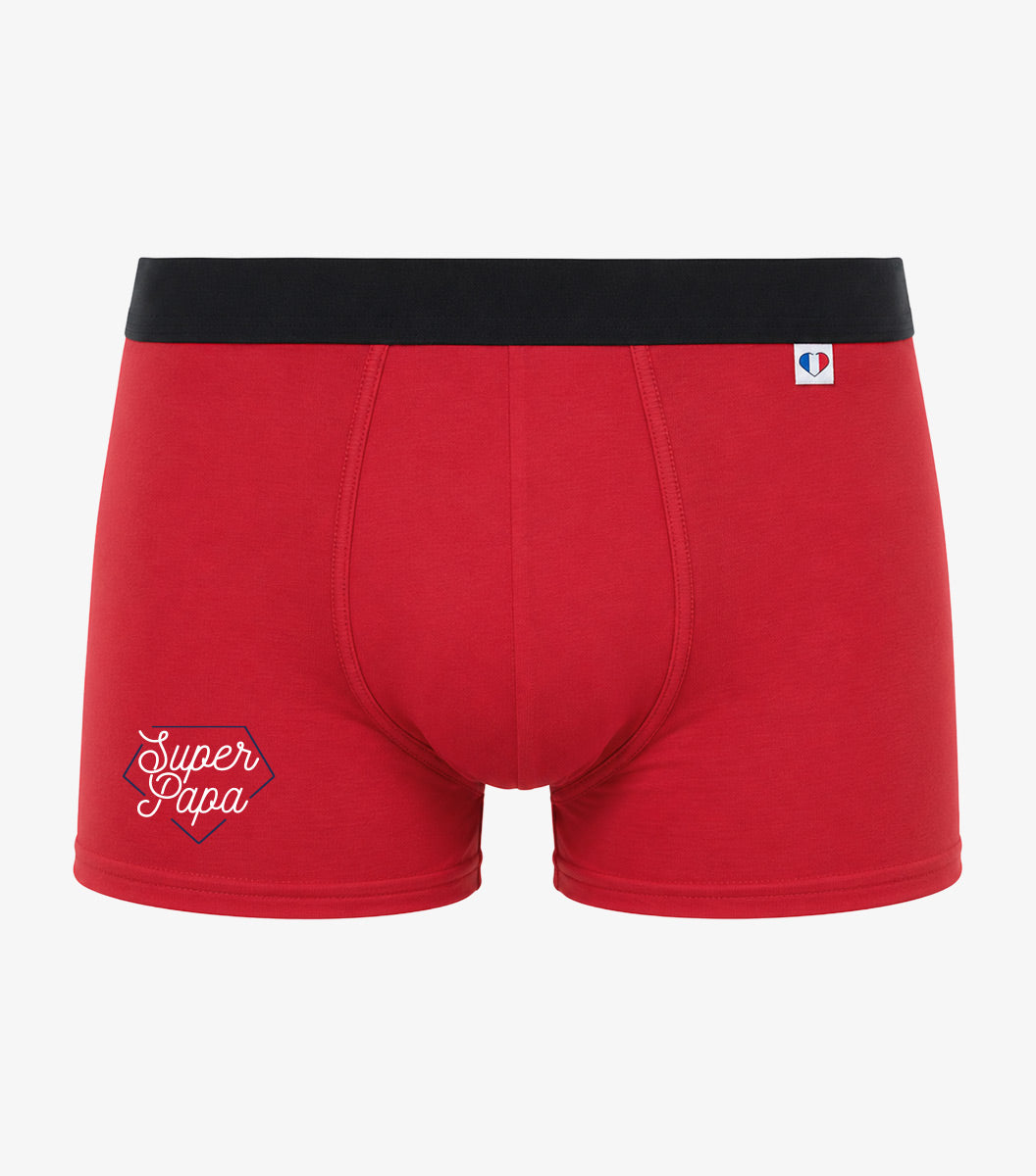 Boxer Homme Rouge - Super Papa