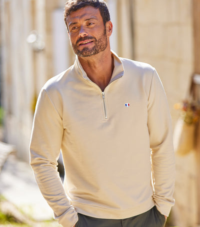 Sweat Camionneur Homme Sable - Iconique