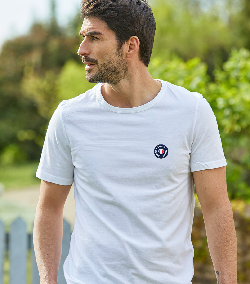 T-shirt Homme Blanc - Blason