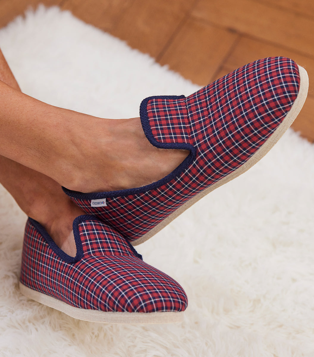 Charentaises Homme Tartan