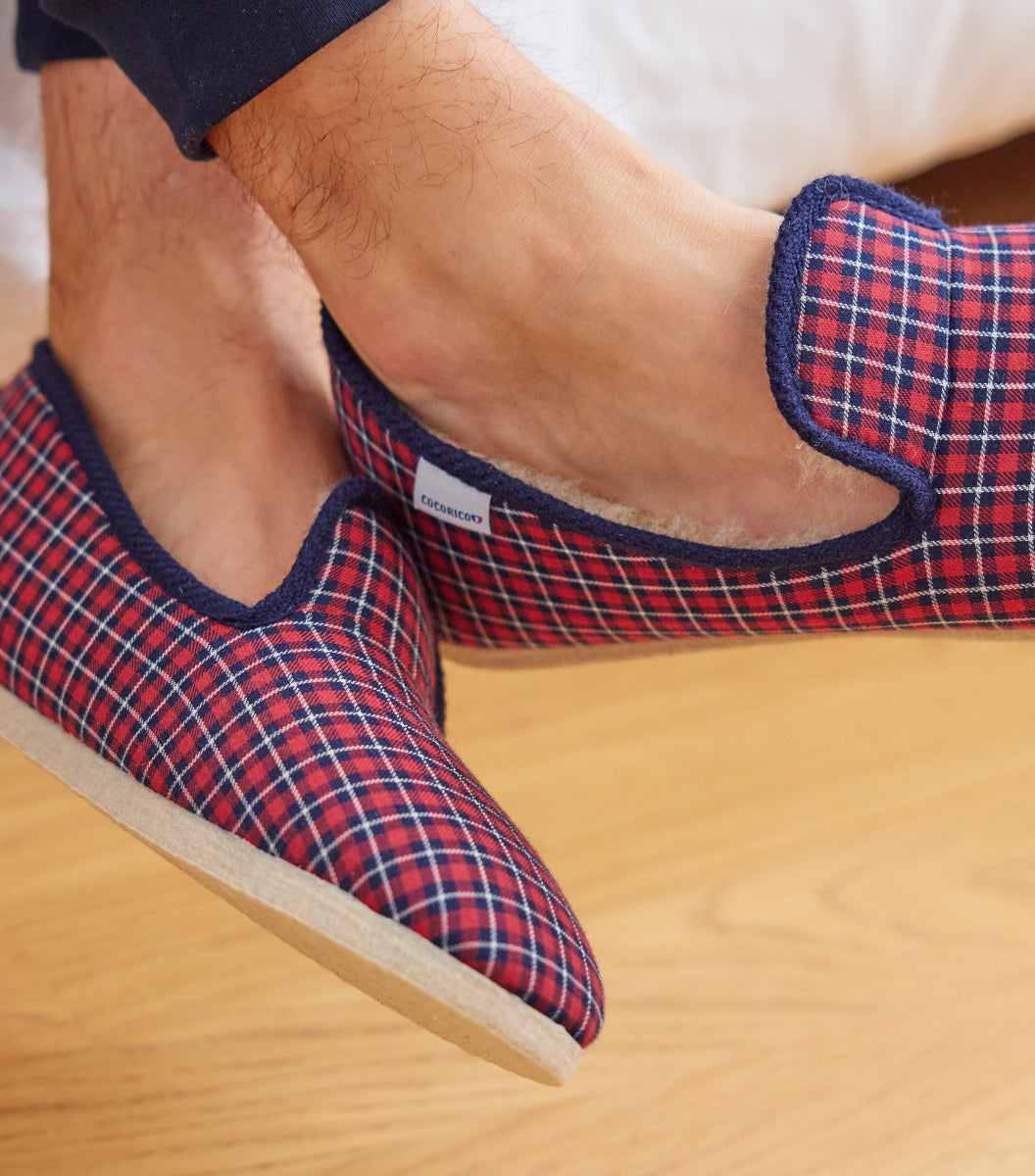 Charentaises Homme Tartan