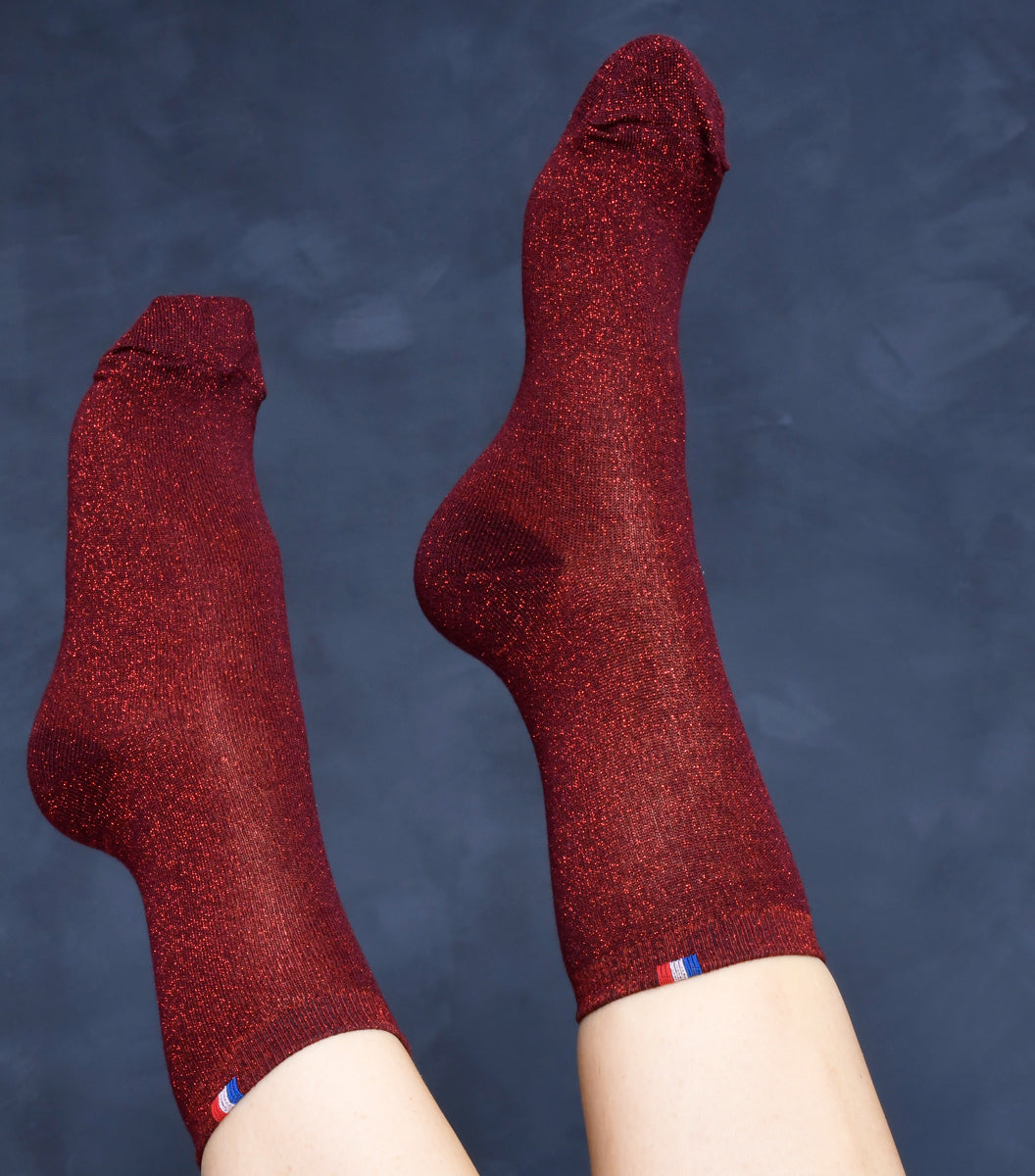 Chaussettes Femme La Scintillante Rouge