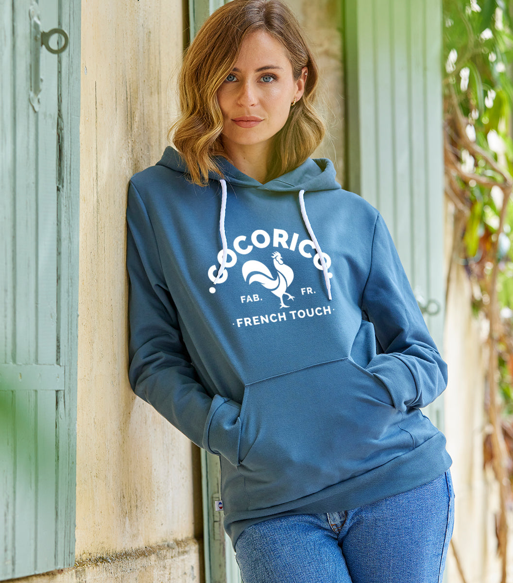 Sweat à capuche Femme Azur - Coq Français