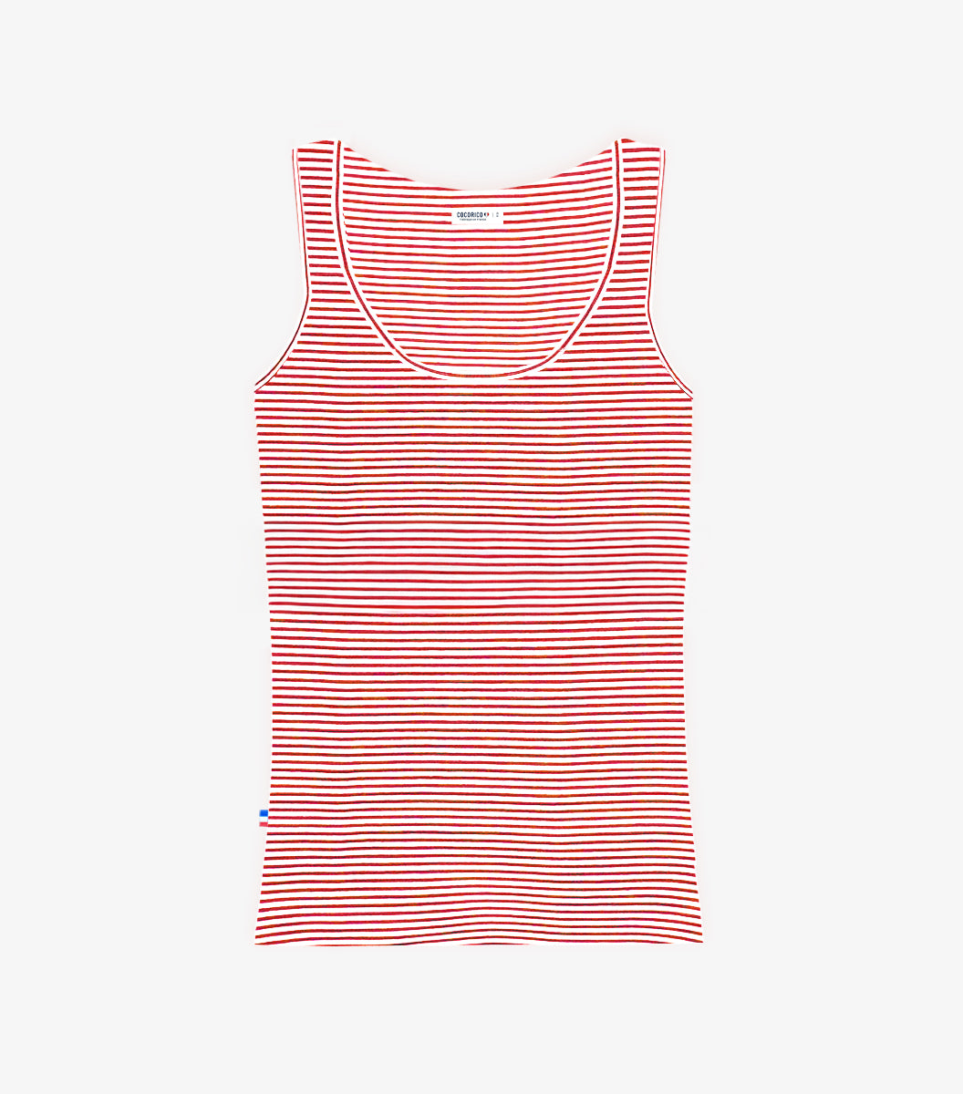 Débardeur Femme Rayé Rouge - Intemporel