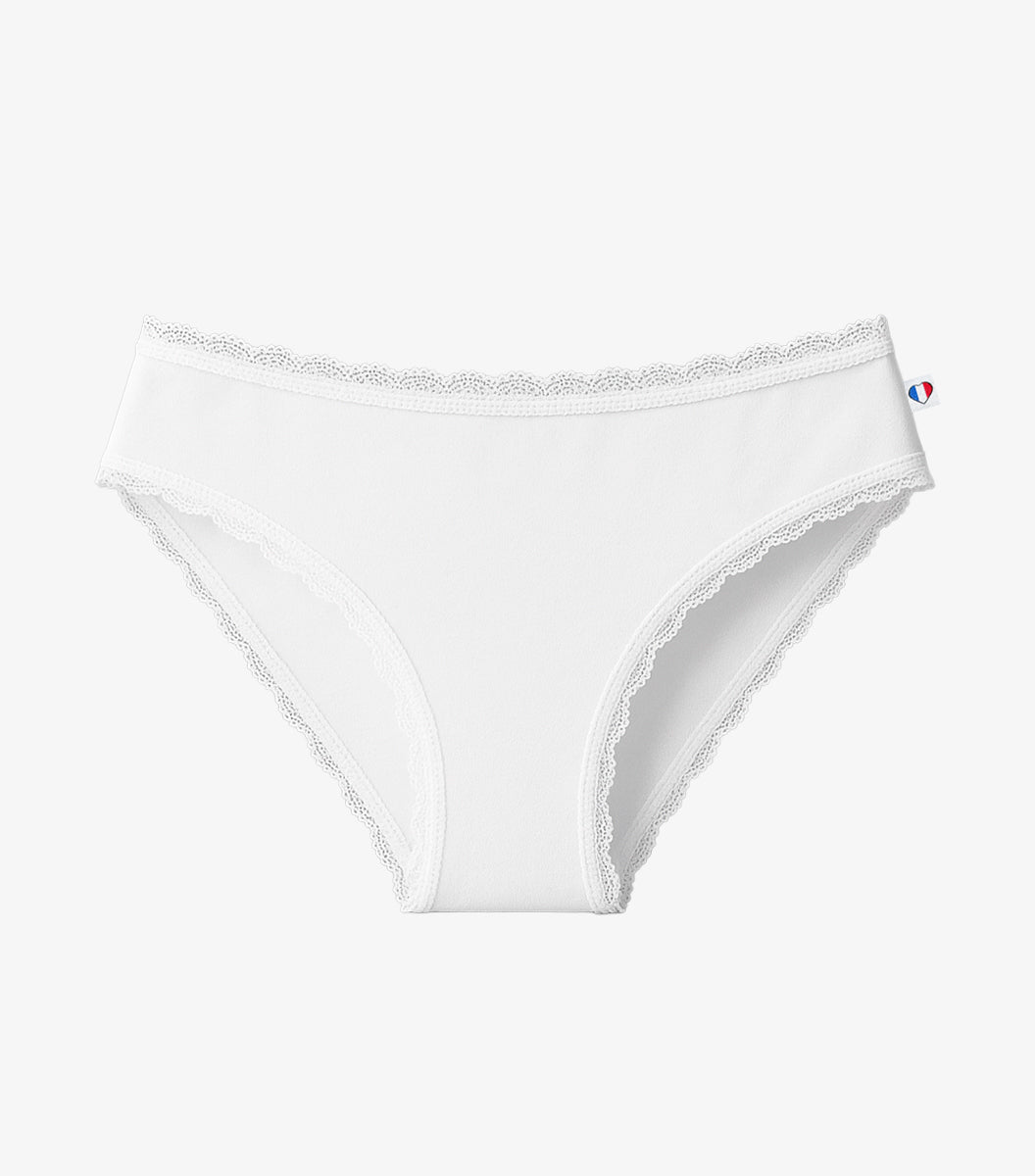 Culotte Femme Dentelle Blanc - Intemporelle