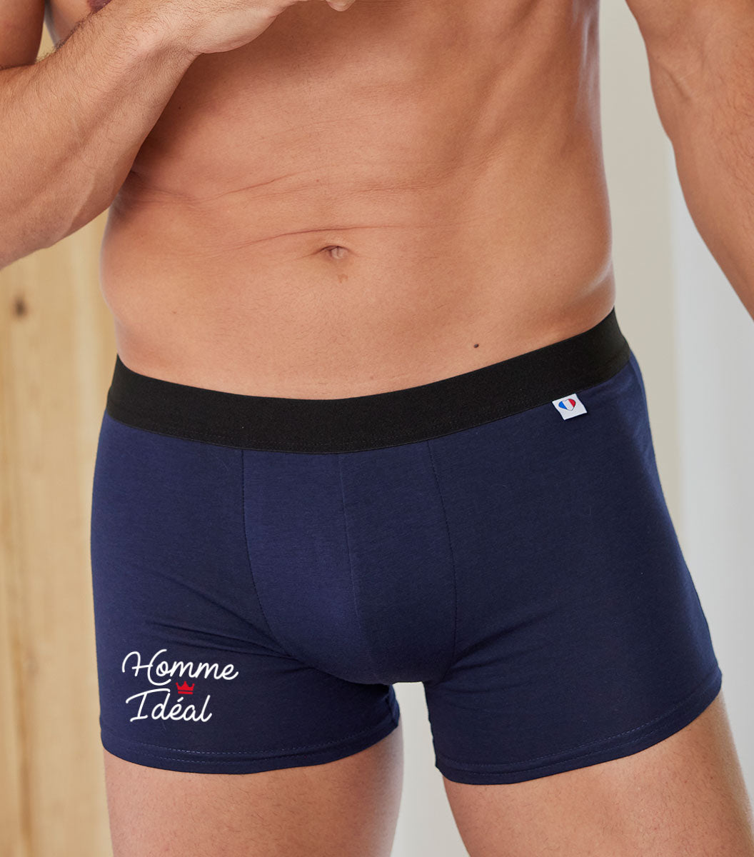 Boxer Homme Marine - Homme Ideal