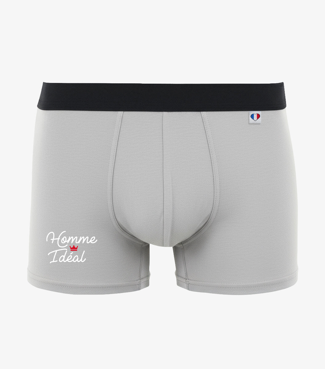 Boxer Homme Gris - Homme Ideal