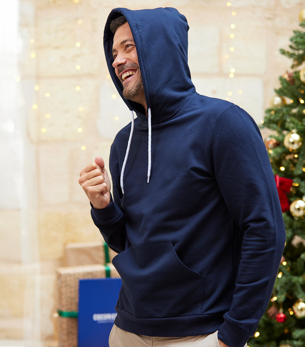 Sweat à capuche Homme Marine - Intemporel