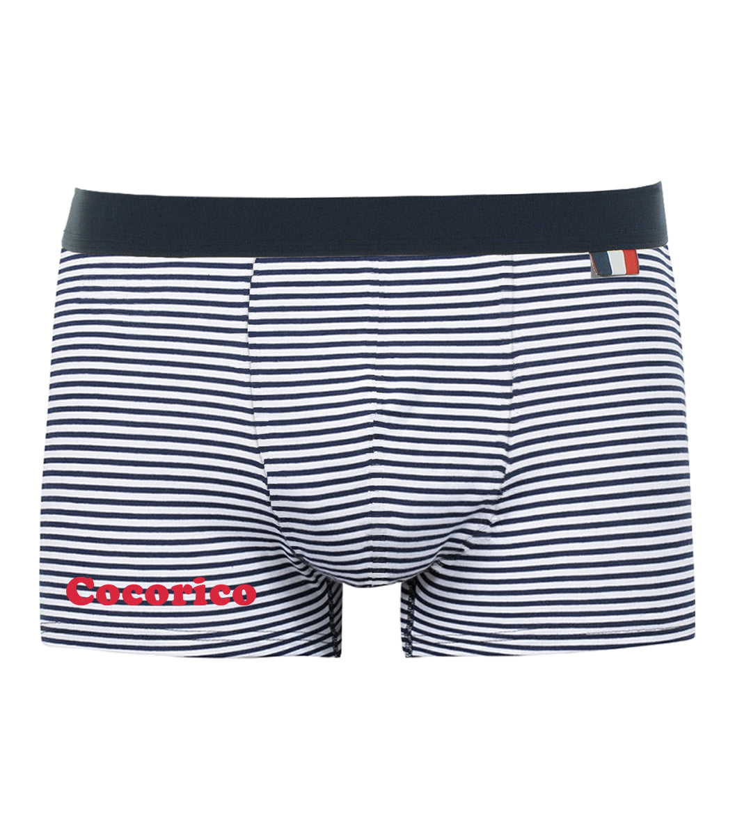 Boxer Homme Marinière x2 - Pack Cocorico