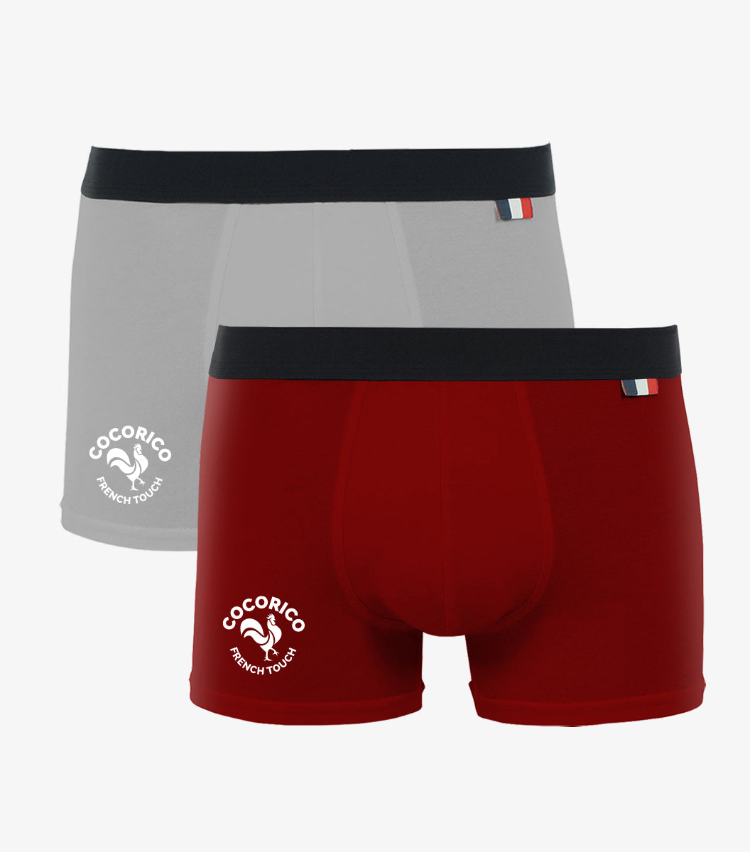 Boxer Homme x2 - Pack Duo Coq Français