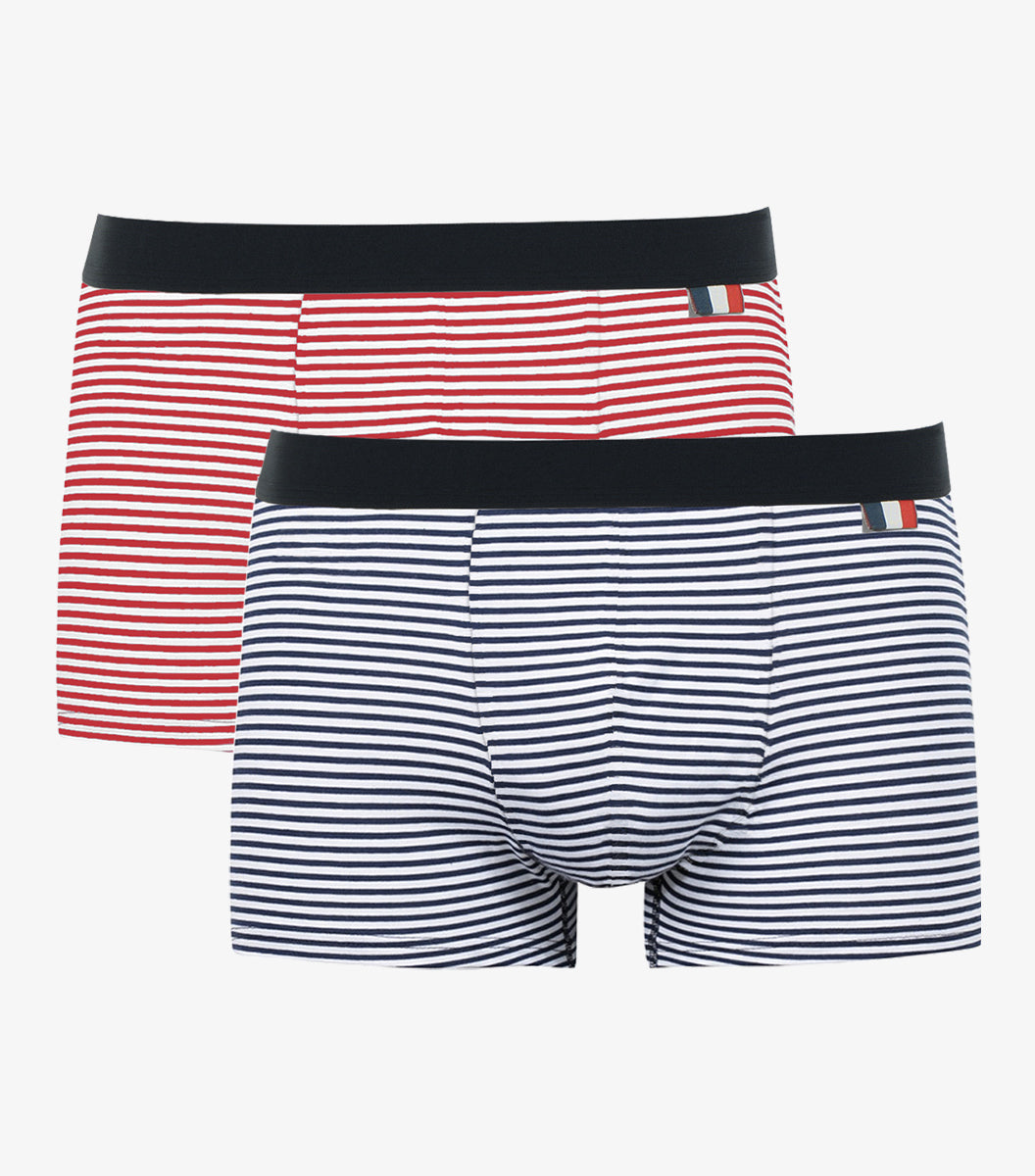 Boxer Homme Marinière x2 - Pack Intemporel